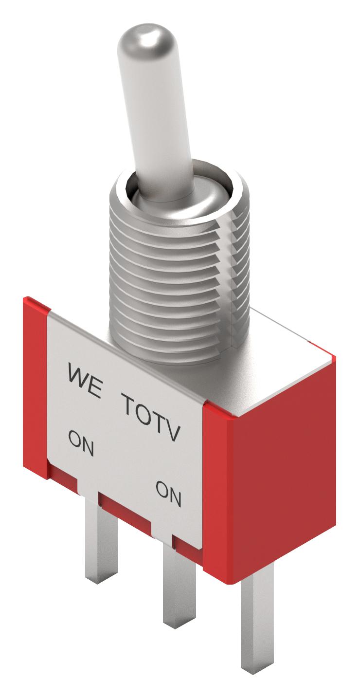 WÃ¼rth Elektronik 472121020311 Toggle Sw, Spdt, 1A, 30Vdc, Panel/th