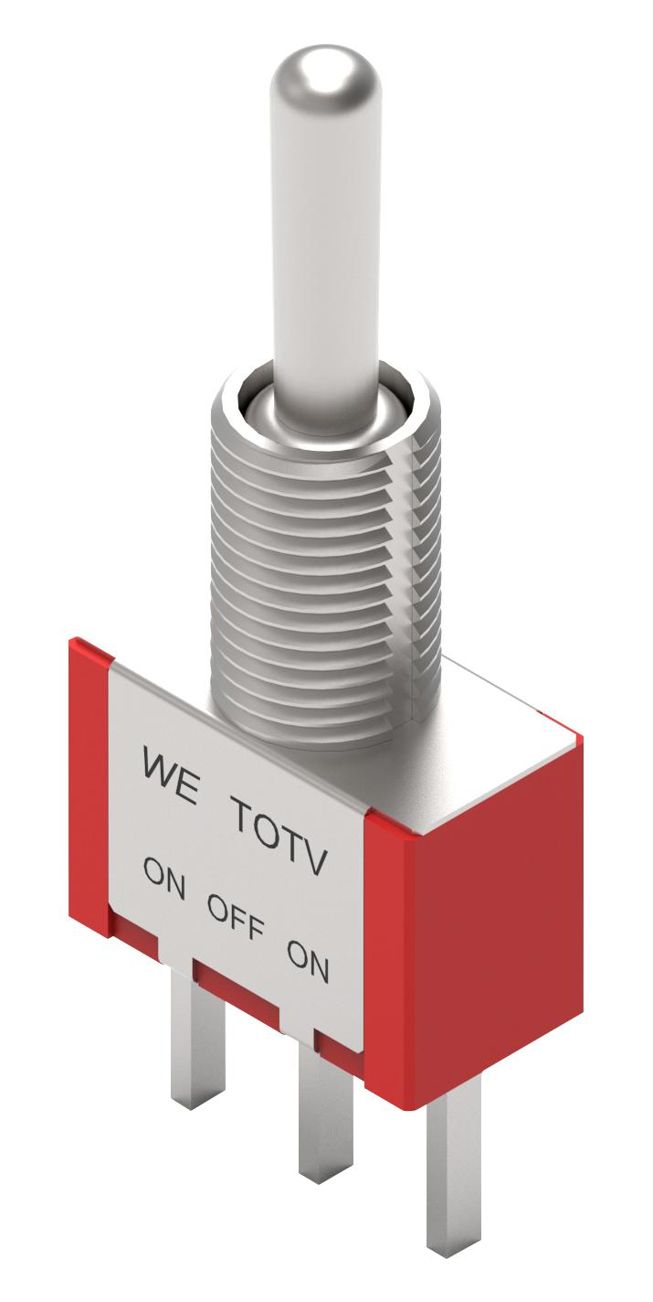 WÃ¼rth Elektronik 472123010111 Toggle Sw, Spdt, 1A, 30Vdc, Panel/th