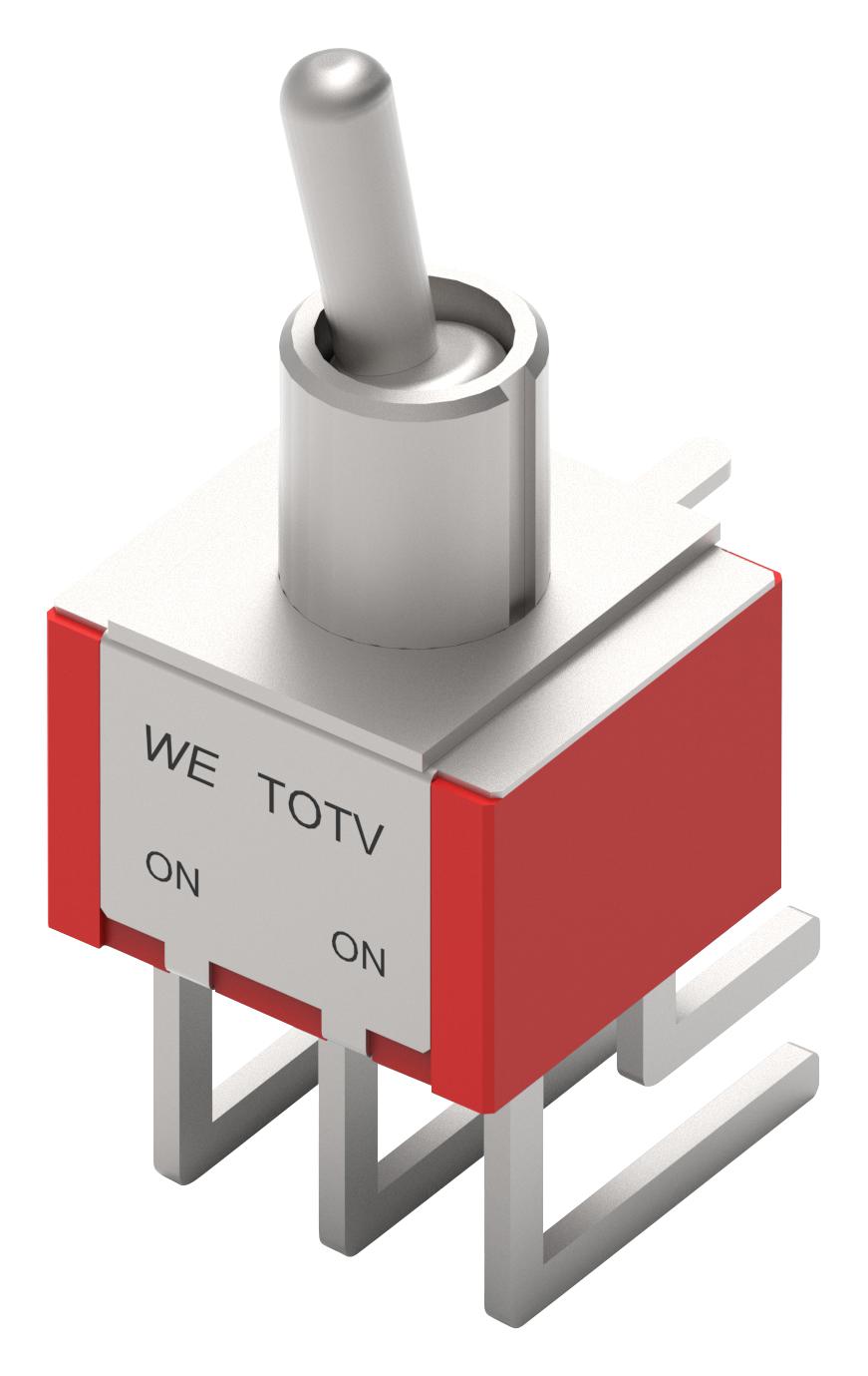 WÃ¼rth Elektronik 472131020421 Toggle Sw, Dpdt, 1A, 30Vdc, Th