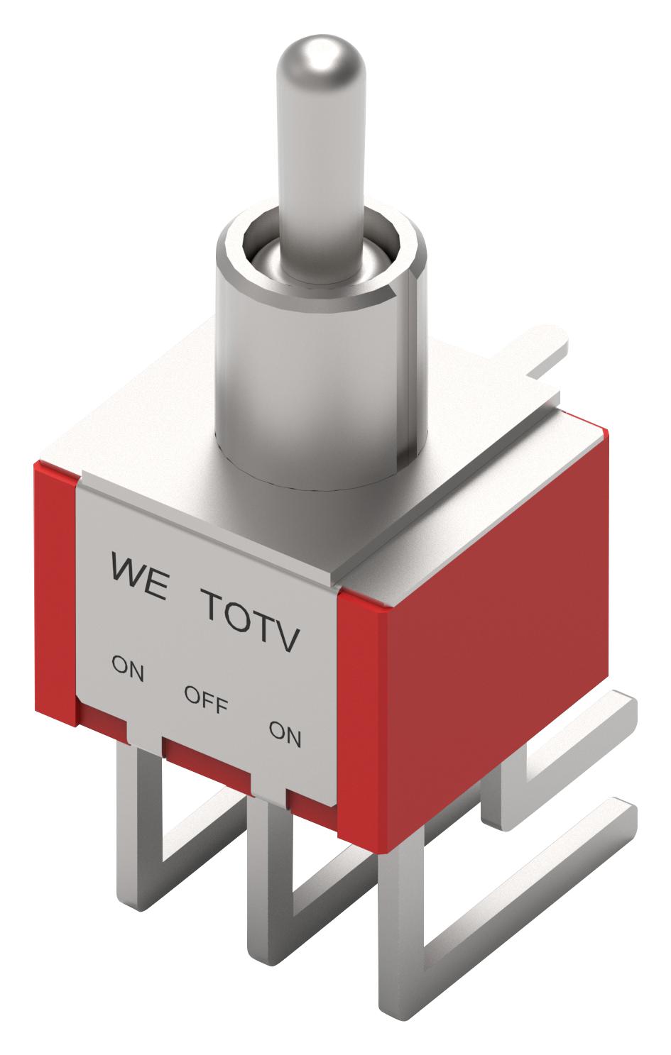 WÃ¼rth Elektronik 472133020421 Toggle Sw, Dpdt, 1A, 30Vdc, Th