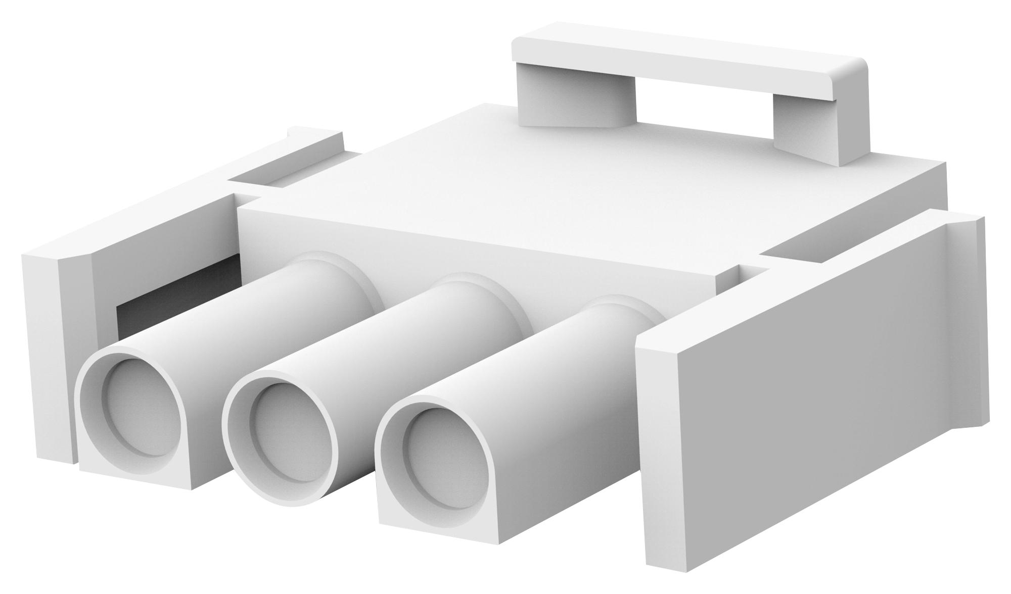 Amp Connectors / Te Connectivity 350766-1. Connector Housing, Plug, 3Pos, 6.35mm