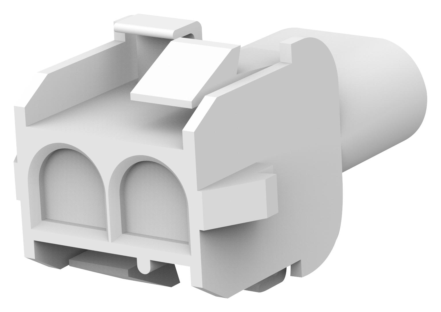 Amp Connectors / Te Connectivity 350778-1. Connector Housing, Rcpt, 2Pos, 6.35mm