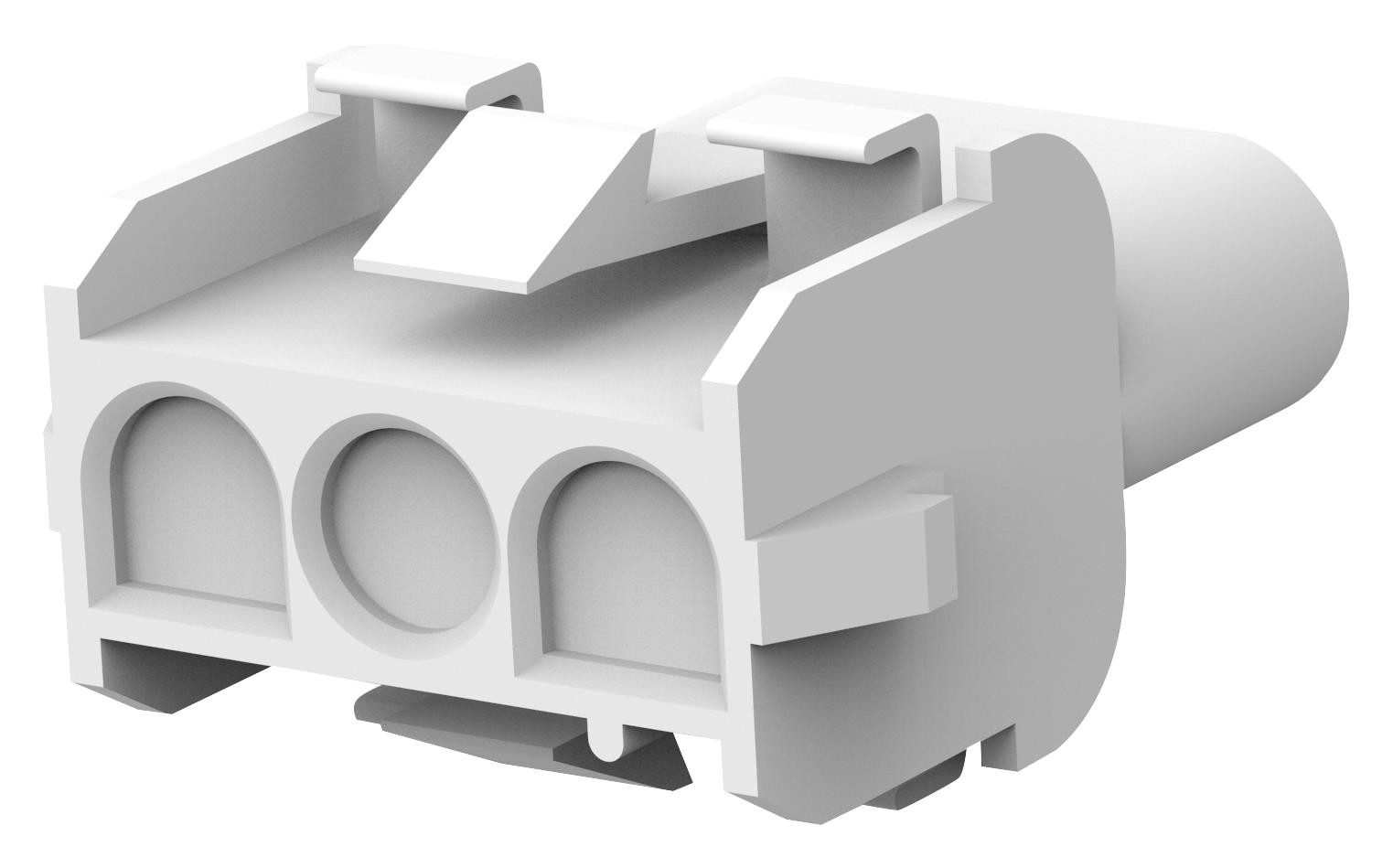 Amp Connectors / Te Connectivity 350767-1. Connector Housing, Rcpt, 3Pos, 6.35mm