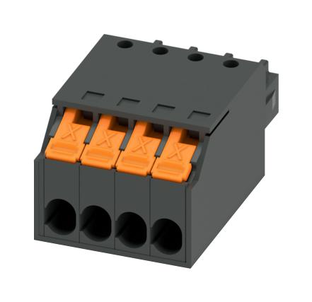 Phoenix Contact 1464107 Terminal Block, Pluggable, 4Pos, 16Awg