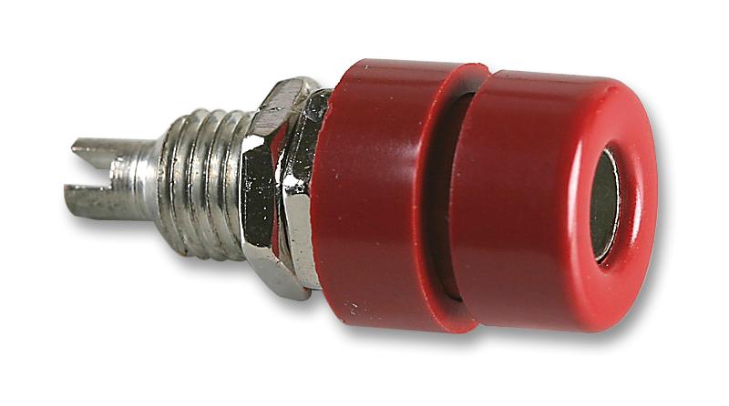 Hirschmann Test And Measurement 930166101 Socket, 4mm, Red, Pk5, Bil 30