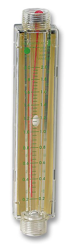 Chemi-Con Flf.802412 Flowmeter, 2L/min