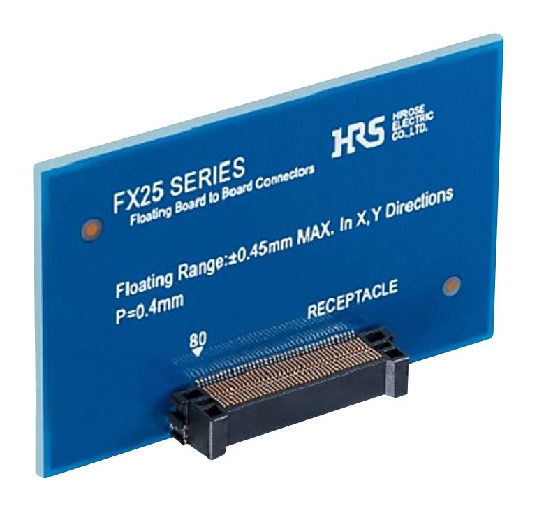 Hirose Fx25-110S-0.4Sh Mezzanine Connector, R/a Rcpt, 110Pos, 2Row