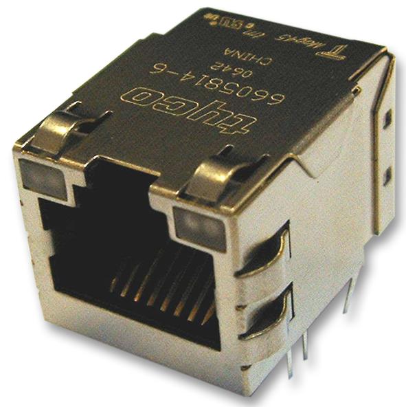 Trp Connector/bel 1-6605834-1 Modular, Jack, Tht, R/a, Rj45, 8P8C