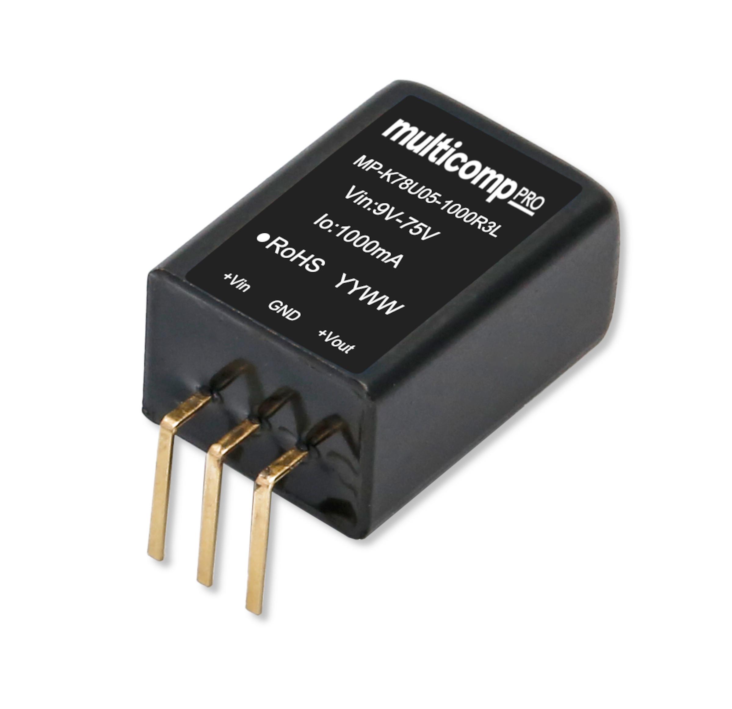 Multicomp Pro Mp-K78U05-1000R3L Dc-Dc Converter, 5V, 1A