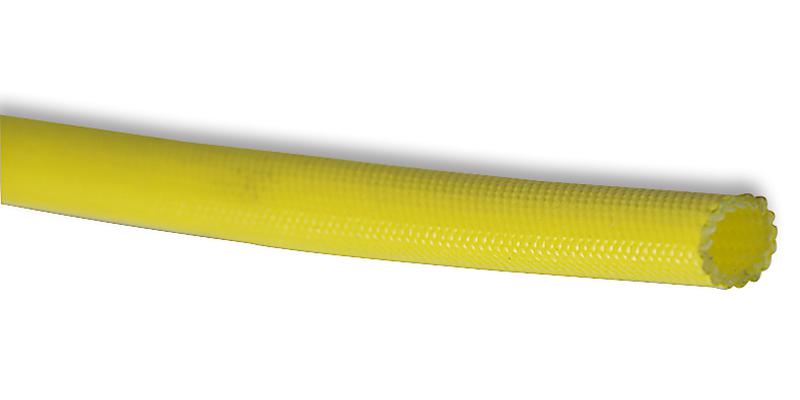 Pro Power Acr-4-4-Cl Sleeving, 2.5Kv Glass, 4mm, Yellow