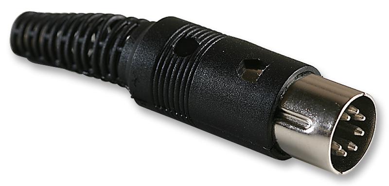 Multicomp Pro Ps000055 Din Audio/video Connector, Plug, 7Pos, Metal