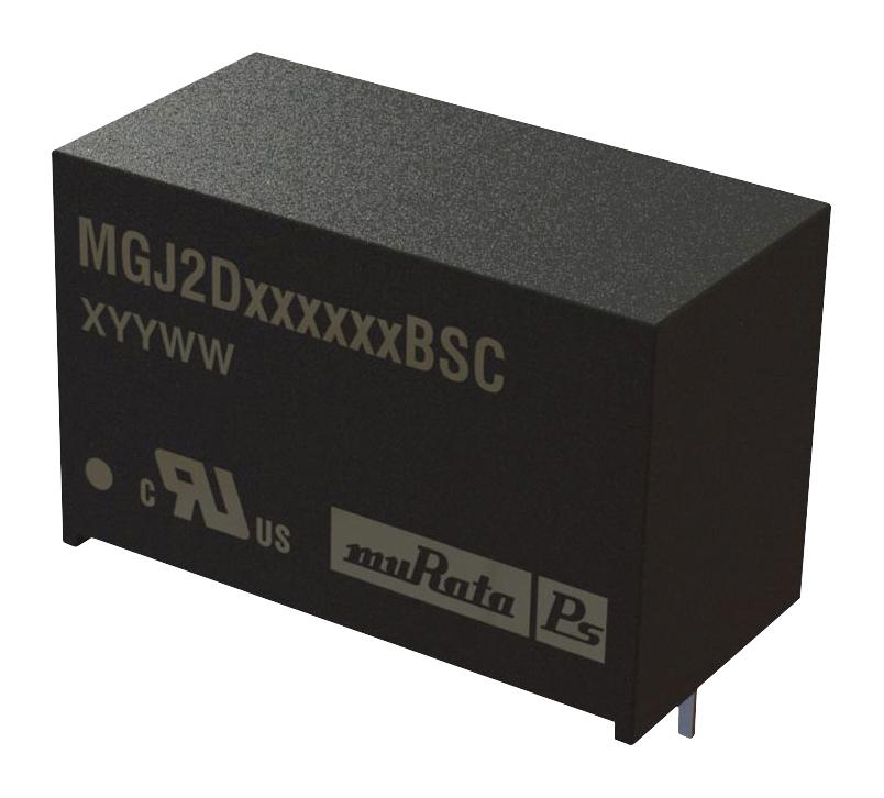 Murata Power Solutions Mgj2D241505Bsc Dc-Dc Converter, 15V/-5V, 0.08A