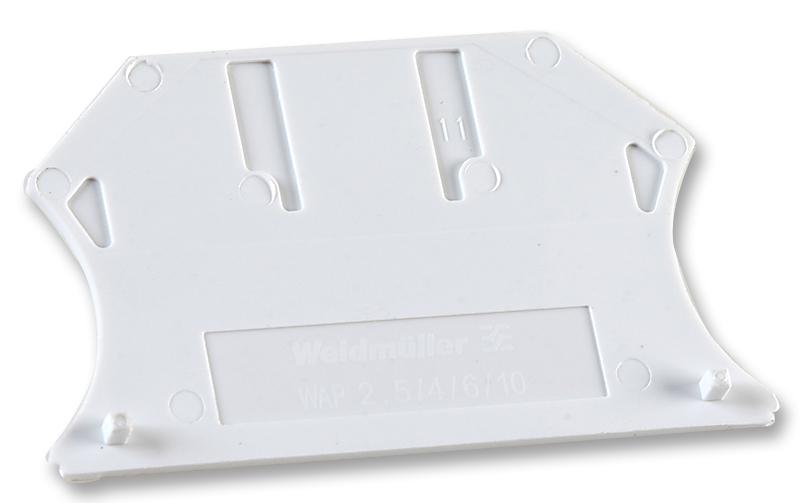 Weidmuller Wap 2.5/10 White End Plate, White