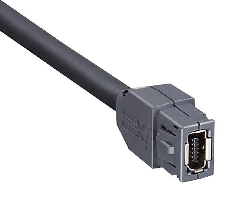 Hirose Ix40G-A-10P-Jc(7.0) Mod Connector, Jack, 10P10C, 1Port, Cable