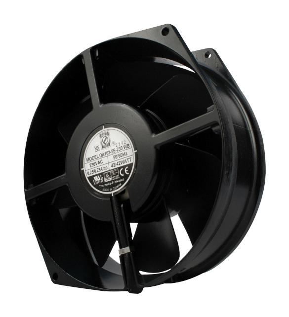 Orion Fans Oa162-5E-230Wb Ac Fan, Ball, 172mm, 3250Rpm, 230V