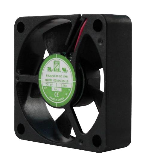 Orion Fans Od3510-05Mb Dc Fan, Ball, 35mm, 7900Rpm, 5V/0.13A