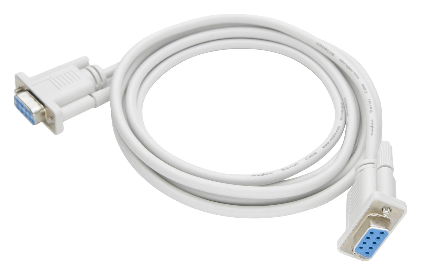 MikroElektronika Mikroe-5834 Cable, 2M, Db9, Female-To-Female, White