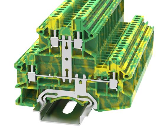 Multicomp Pro Mp012883 Terminal Block, Din Rail, 4Pos, 12Awg