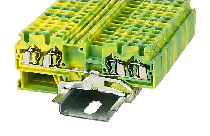 Multicomp Pro Mp012887 Terminal Block, Din Rail, 4Pos, 12Awg