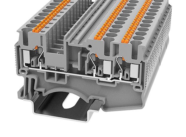 Multicomp Pro Mp012890 Terminal Block, Din Rail, 3Pos, 12Awg