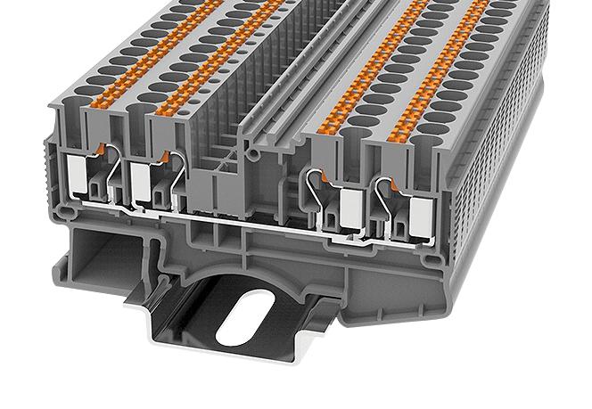 Multicomp Pro Mp012892 Terminal Block, Din Rail, 4Pos, 12Awg