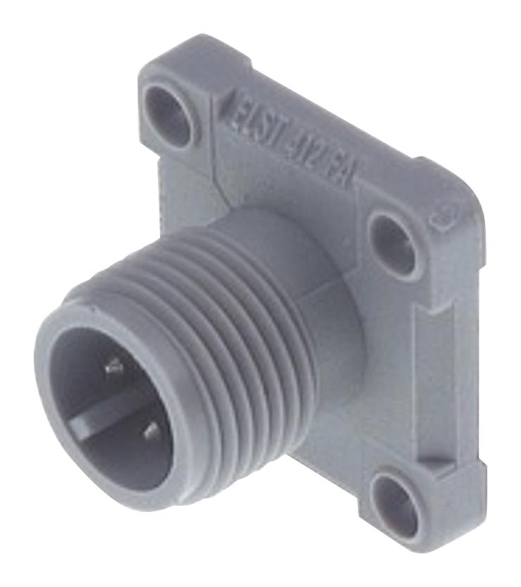 Hirschmann Elst 412 Fa Grey Sensor Connector, M12, Plug, 4Pos, Panel