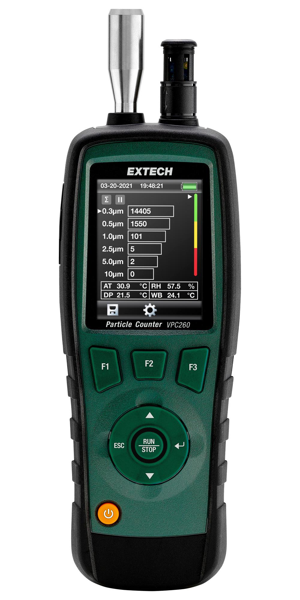 Extech Instruments Vpc260 Particle Counter, 6Channel, 1000 Data