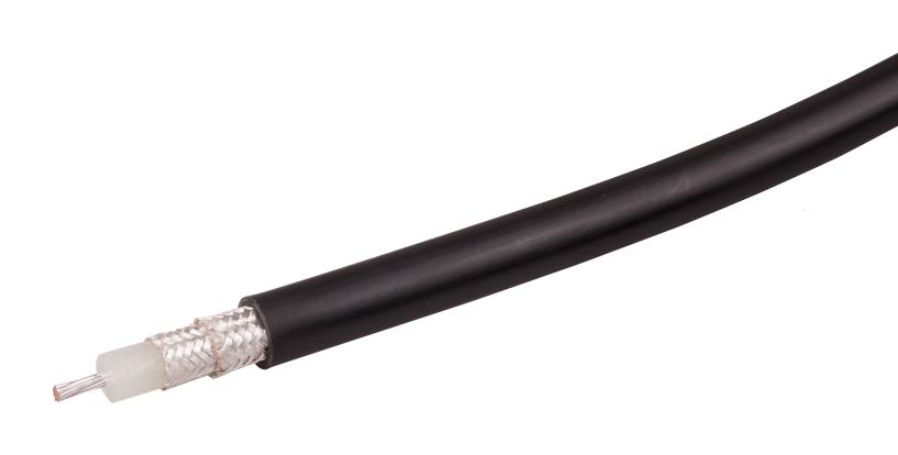 Huber+Suhner Radox Ofl Rf 316 D Coaxial Cable, 50 Ohm, 3.2mm, Black