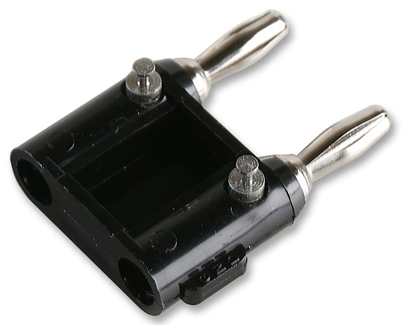 Pomona 1330-St-0 Adaptor, 2 4mm-Solder, Black