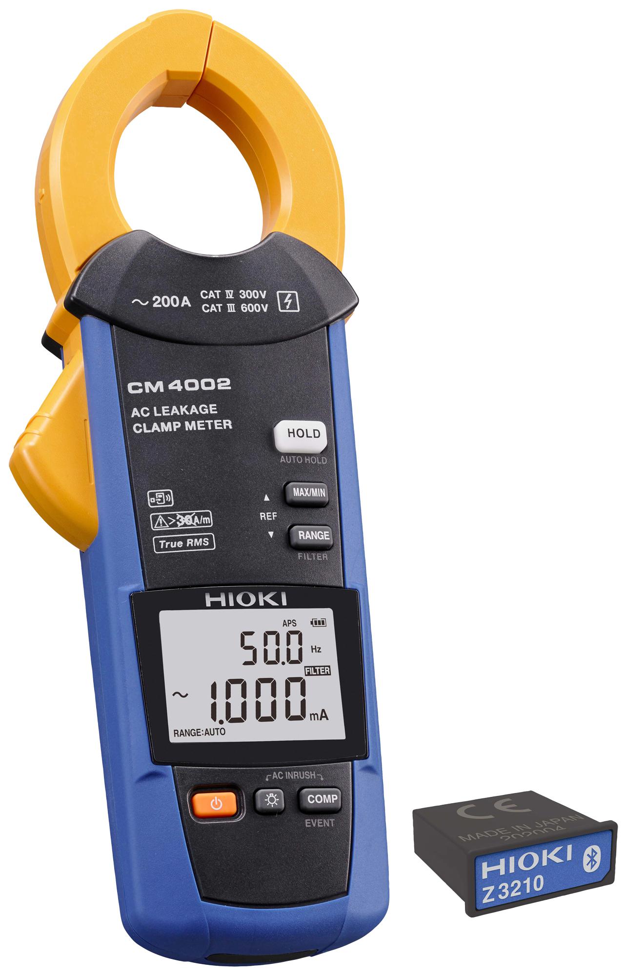 Hioki Cm4002-90 Clamp Meter, True Rms, 200A, Auto