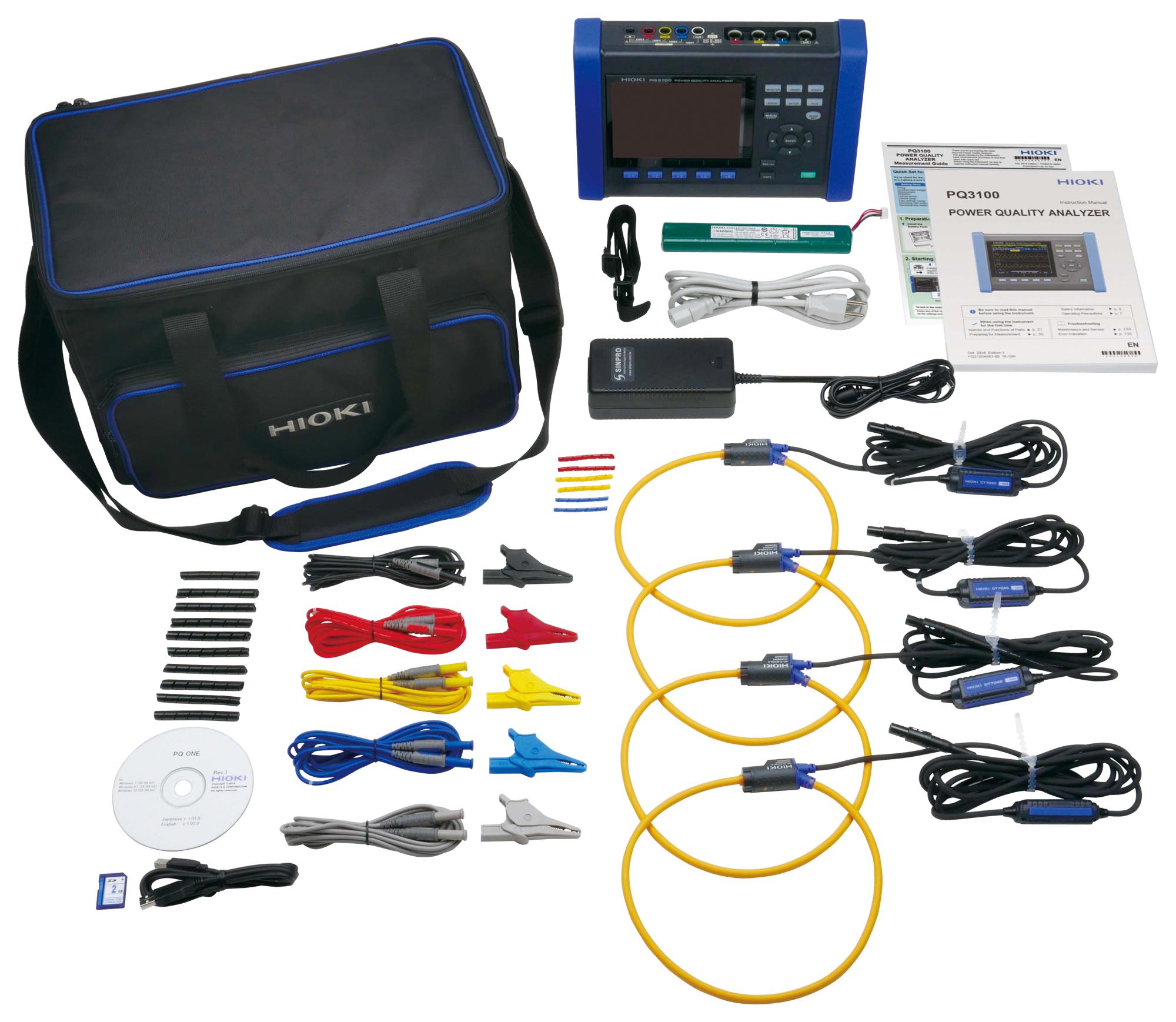 Hioki Pq3100-94 Power Quality Analyzer Kit