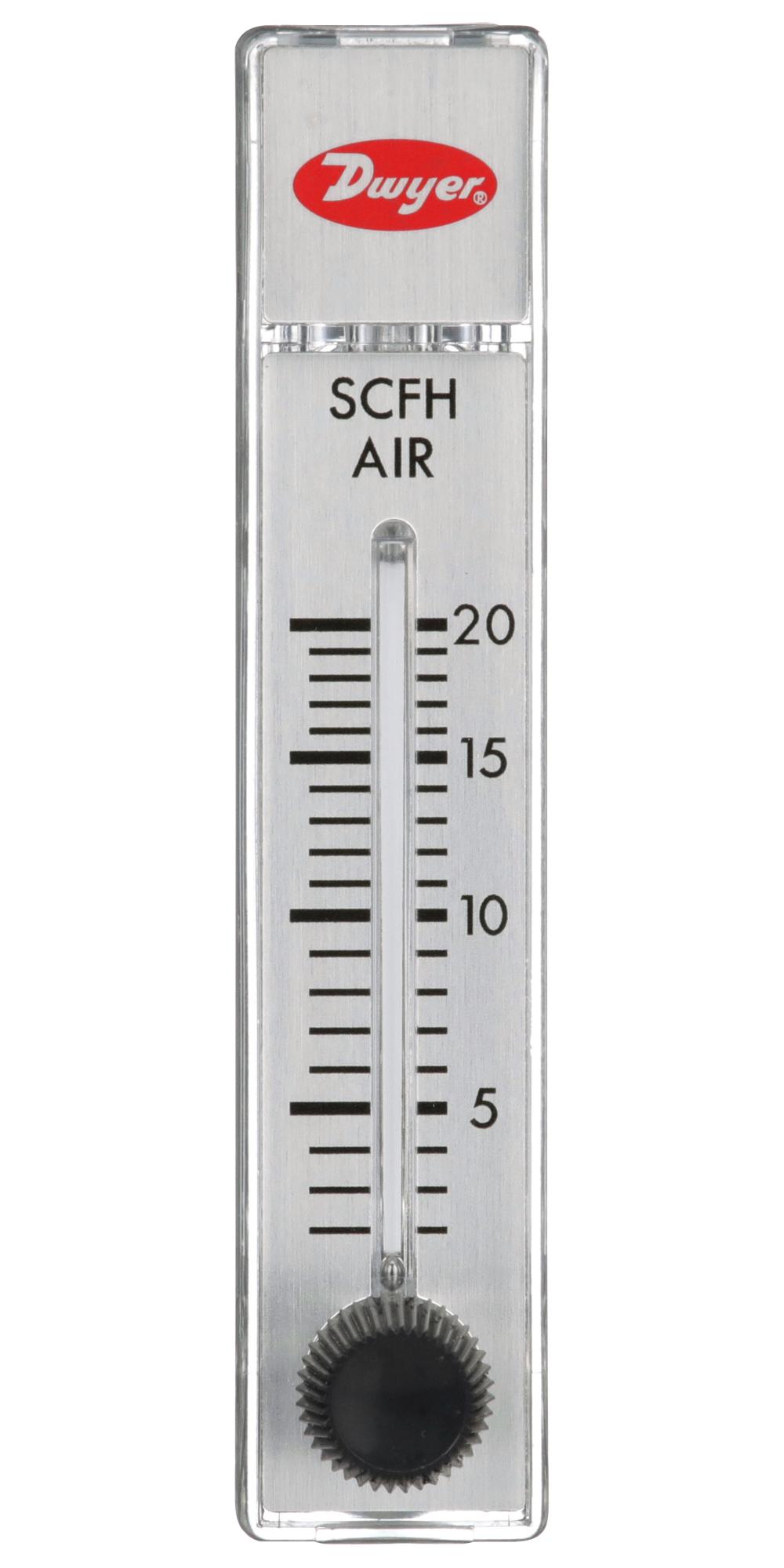 Dwyer Rma-6-Ssv Air Flowmeter, 100Psi, 20Scfh, 1/8 Fnpt