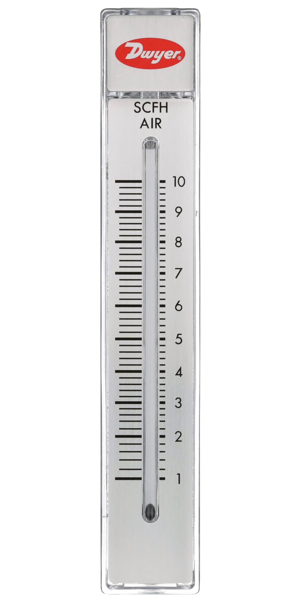 Dwyer Rmb-50D Air Flowmeter, 100Psi, 5Lpm, 1/4 Fnpt