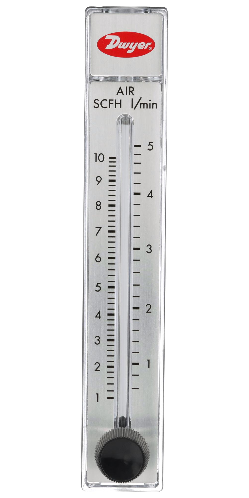 Dwyer Rmb-50D-Ssv Air Flowmeter, 100Psi, 5Lpm, 1/4 Fnpt