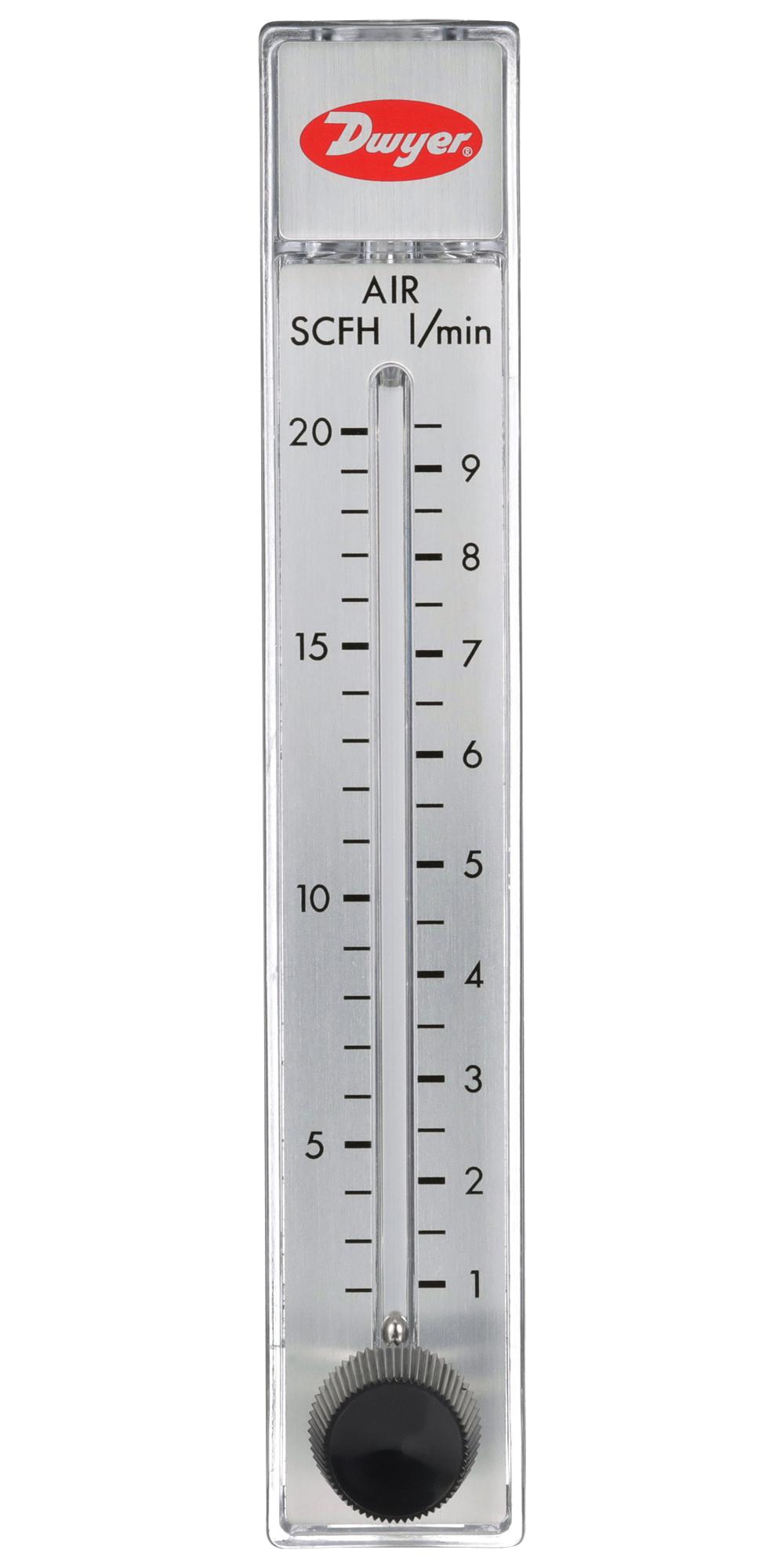 Dwyer Rmb-51-Ssv Air Flowmeter, 100Psi, 20Scfh, 1/4 Fnpt