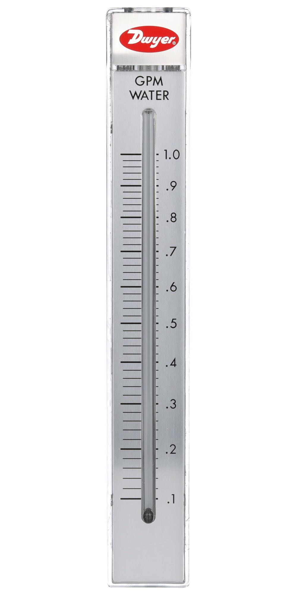 Dwyer Rmc-134 Liquid Flowmeter, 100Psi, 20Gph, 1/2