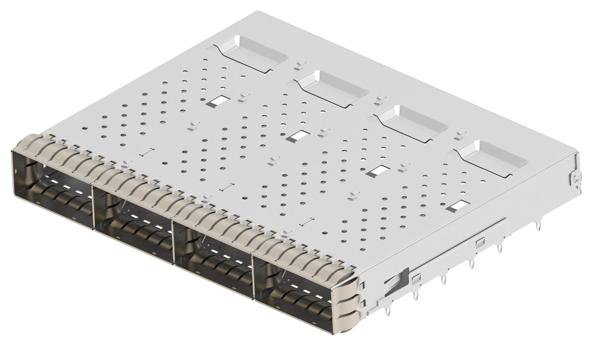 Te Connectivity 2386164-1 Conn Cage, Qsfp112, 4Port, Press-Fit