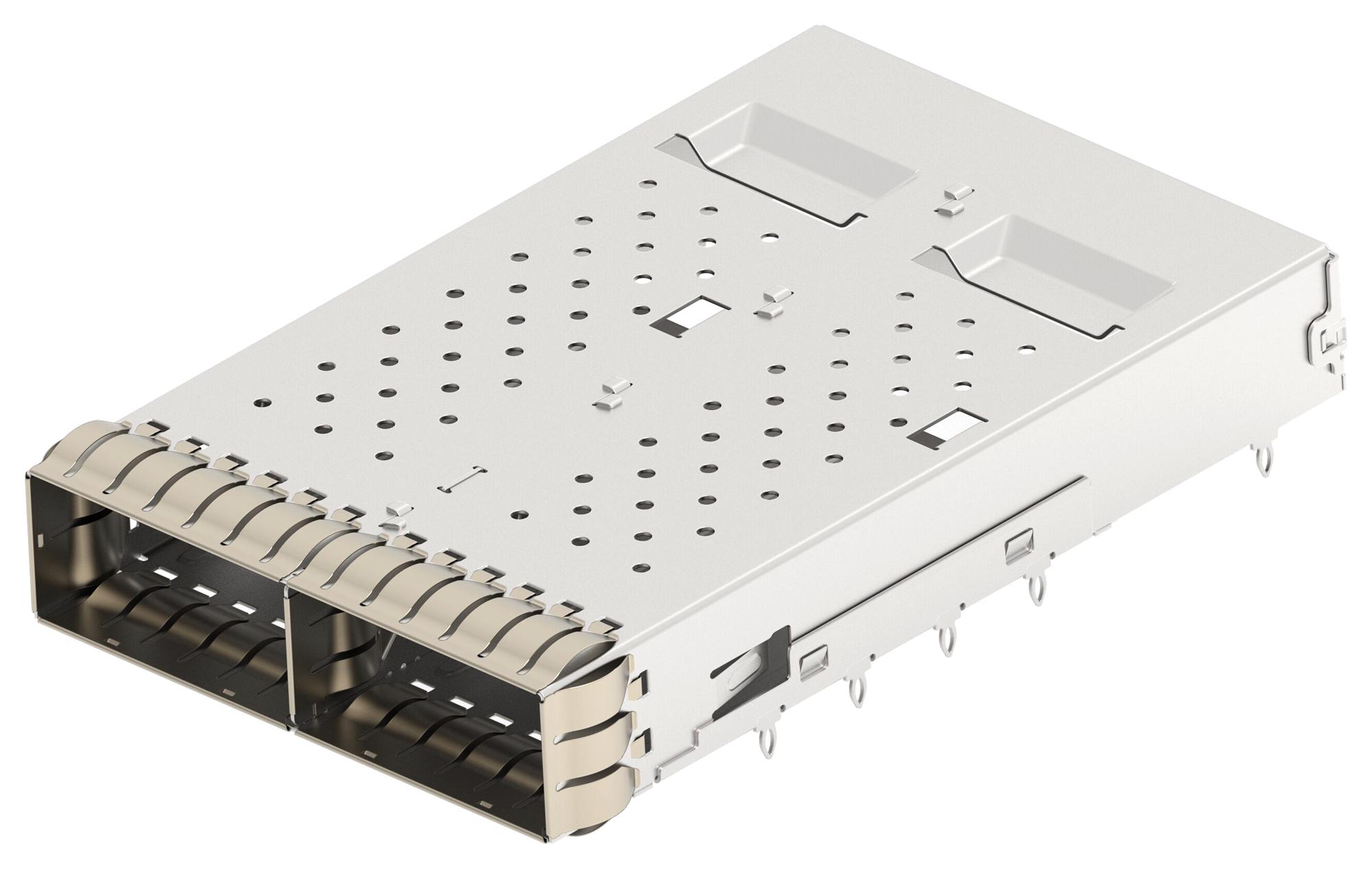 Te Connectivity 2386331-1 Conn Cage, Qsfp112, 2Port, Press-Fit