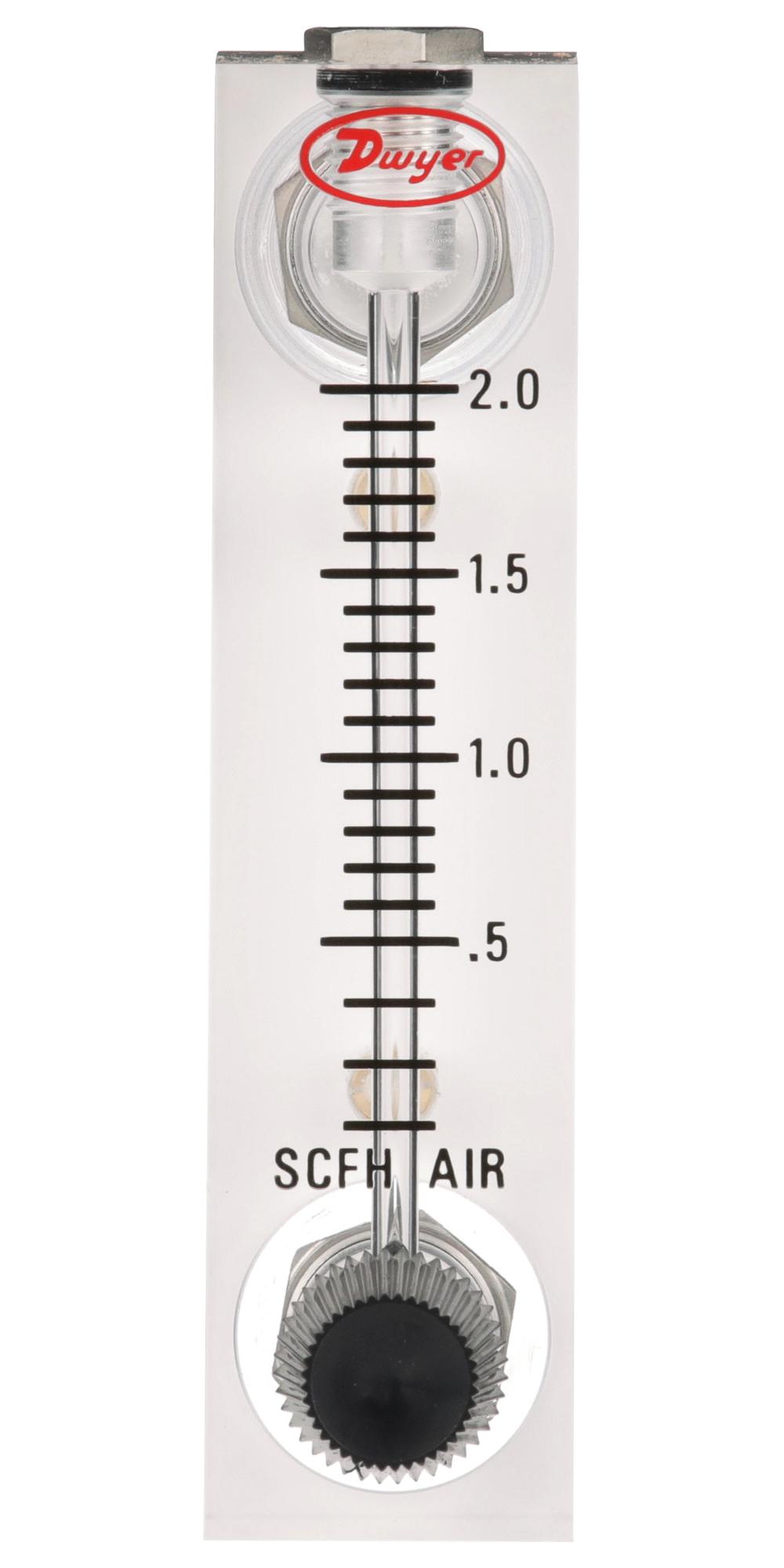 Dwyer Vfa-26-Bv Air Flowmeter, 6.9Bar, 50Lpm, 1/8fnpt