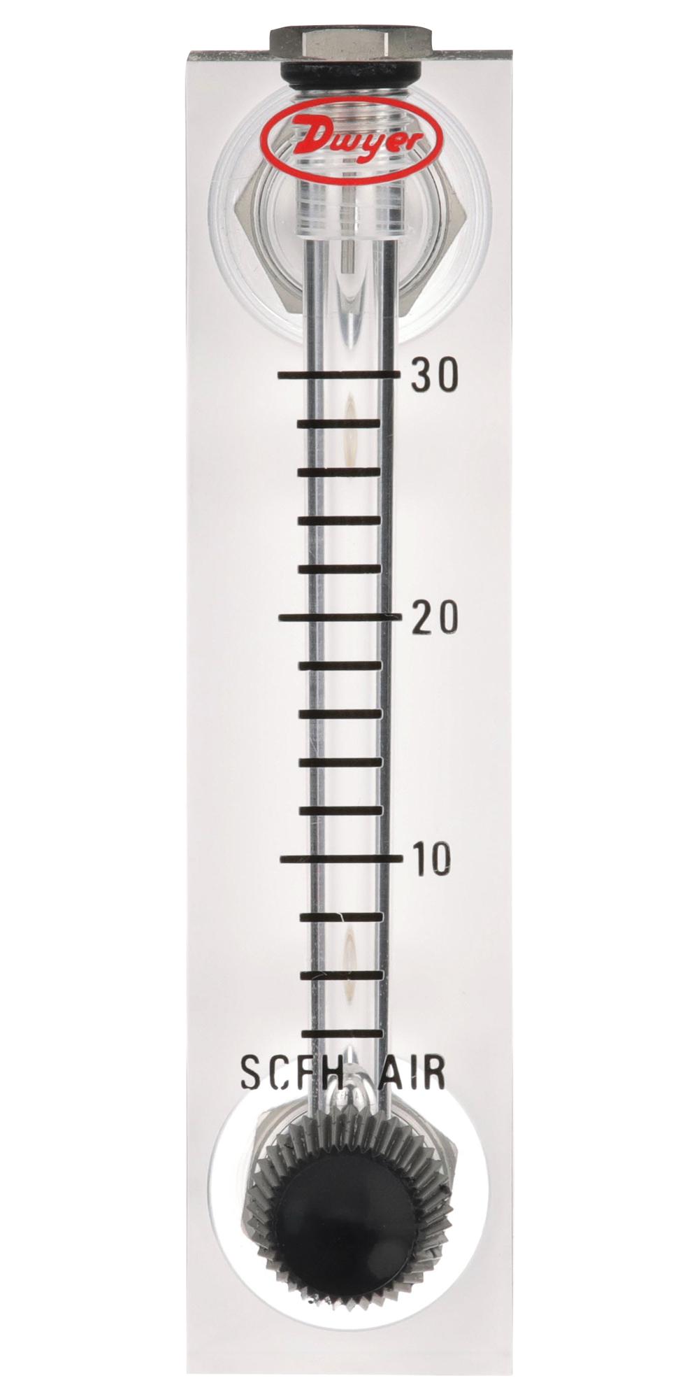 Dwyer Vfa-6-Ec Air Flowmeter, 10Bar, 30Scfh, 1/8fnpt