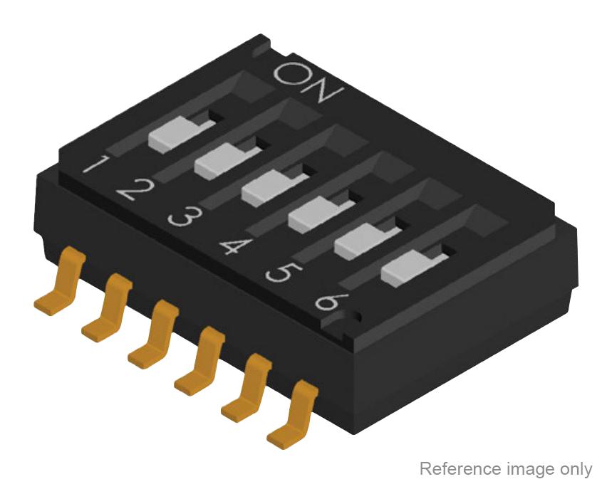 Multicomp Pro Mp-Dha-02Tq Dip Sw, 2Ckt, Spst-No, 0.025A/24Vdc, Smd