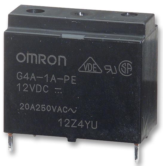 Omron Electronic Components G4A-1A-Pe  Dc12 Relay, Spst-No, 277Vac, 30Vdc, 23A