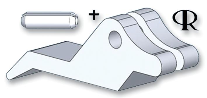 Essentra Components Srs-4-12-01 Self Retaining Spacer, Pk25