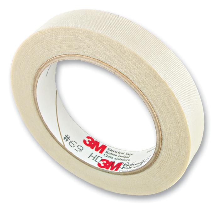 3M 69 6mm Tape, Glass Cloth, 32.9M X 6mm