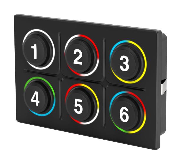 EAO K09-00.000011 Rugged Keypad, 6 Key, Can, 107 X 69 Mm