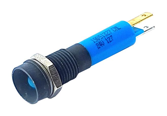 Cml Innovative Technologies 190513Z7 Led Panel Indicator, Blue, 8mm, 24V