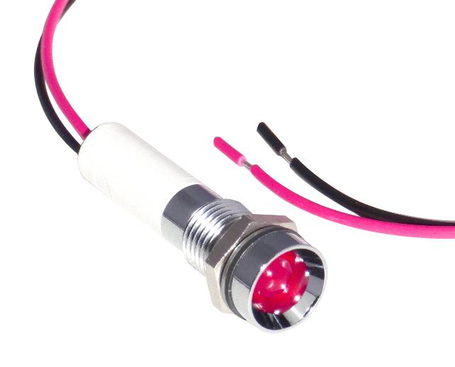 Cml Innovative Technologies 19050353Wec Led Panel Indicator, Red, 8mm, 24Vdc