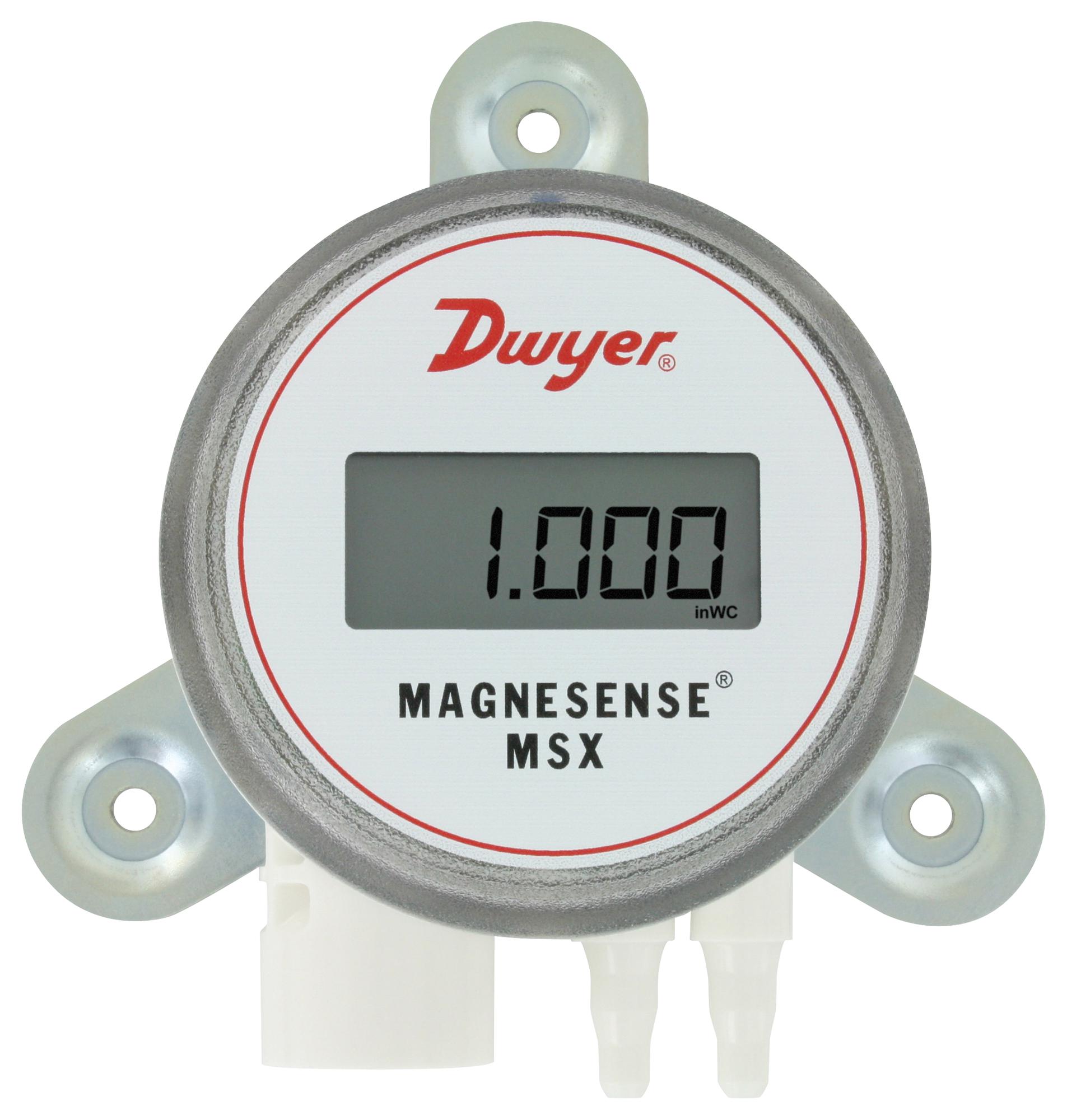 Dwyer Msx-W20-In-Lcd Pressure Transmitter, Diff, 0.5Inch-H2O