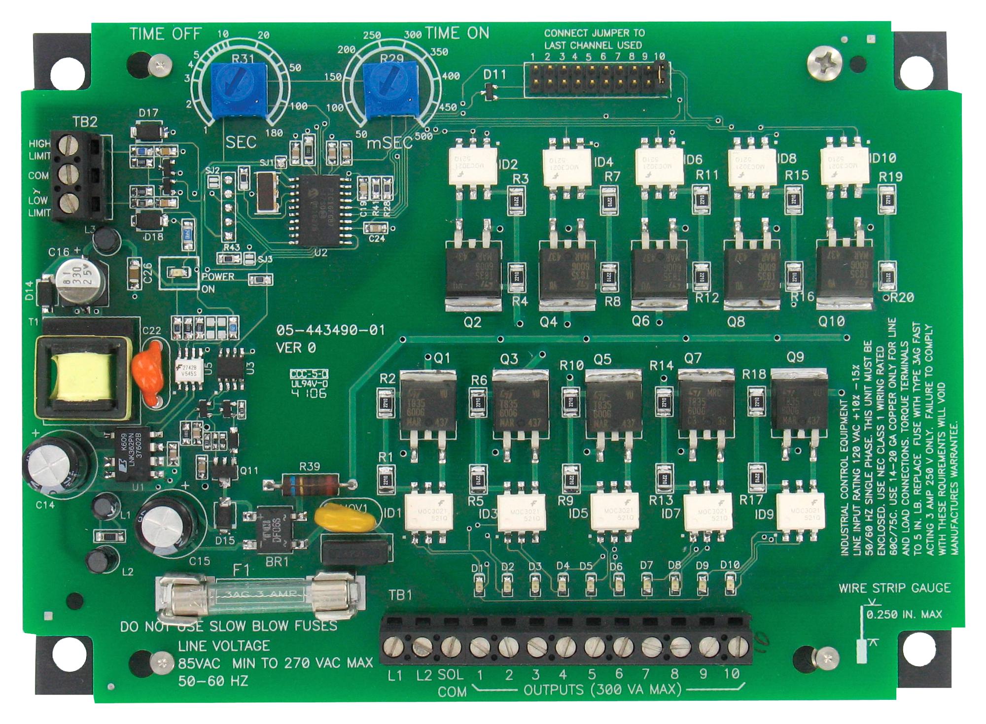 Dwyer Dct606 Timer Controller, 6 Channels