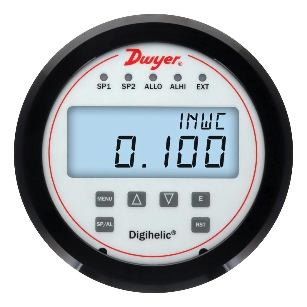 Dwyer Dhc-010 Pressure Gauge, 25Inch-H2O, 1/8fnpt